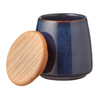 Stoneware Jar With Lid Height 12 cm