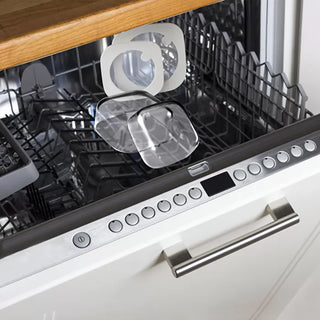 Store & More Leak-Proof Glass Fridge/ Freezer/ Microwave Container White