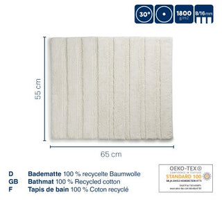 Bathmat Megan Silver Grey