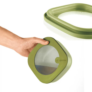 M STORE&MORE - Shallow Airtight Fridge/Freezer/Microwave Containers 975cc