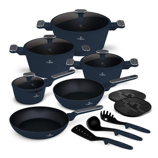 15 pcs cookware set, Deep Sea