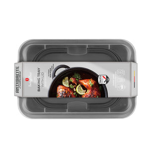 Oblong roaster with lid Anthracite