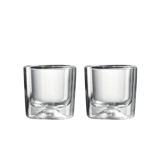 2 Double Wall Thermo Glasses Clear