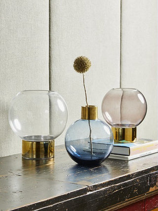 Sphere Vase Transparent 21h Glass Design Bubble