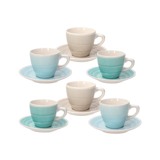 Almeida Coffee Cups with Saucer Pack 6pcs