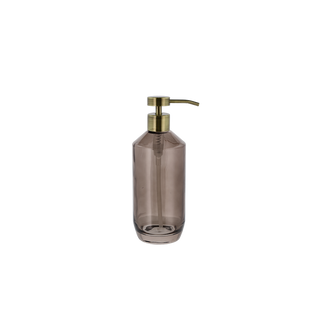 Vintage Soap Dispenser Brown Glass
