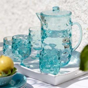Moon - Water Glass - Set 6 pcs - Acqua